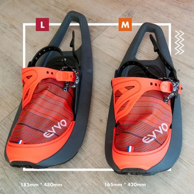 EVVO Snowshoe Originale rot mit Icespike