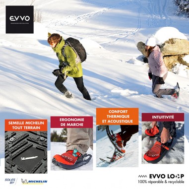 EVVO Snowshoe Originale Rouge / Noir...