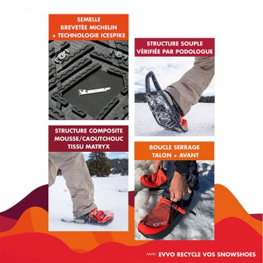 EVVO Snowshoe Originale Blue with spike