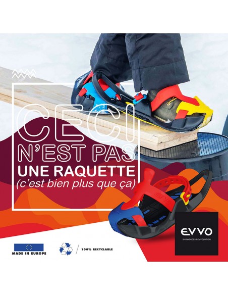 Evvo Snowshoes Pro Cloutées Rouge Raquettes à neige : Snowleader